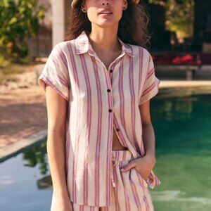 NWT Marine Layer Dana Stripe Button-Up Shirt Sz XS